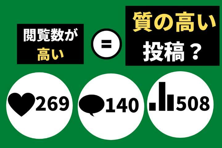 【PostPrime考察編】
質問：サムネのエンゲージは質の高い投稿ですか？
先日のアップデートから他のユーザーの閲覧数が見れるようになり、気にしている方も多いかと思います。ぼくはすごく気にしています笑
