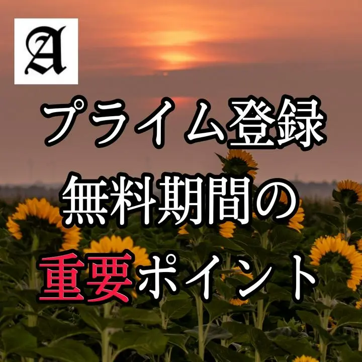 🌟プライム登録無料期間の重要ポイント🌟～11/30では遅いかも？～　今回は、プライム登録の無料期間について、ありがちな疑問と注意点を解説します。根拠は公式ヘルプと、運営に問い合わせて得た内容です。重要ポイントをピックアップしていますので