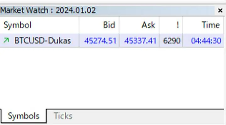 DukascopyのBTCUSDのTickデータをMT5に取り込んでみたが、良く考えたらブローカーによってスプレッドはかなり大きな差があるのでDukascopyのデータではTitanFXの最適化には不適切だった。TitanFXはTickデー