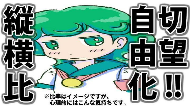 【解消済み】さあ（P_P）運営ちゃん！　このでろ～んと横長に伸びた恥ずかし～ぃ姿を！
晒され続けたくなかったら！　縦横比を自由化するんだ！　なるはやで！！
